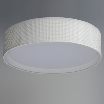 Maxim Lighting Prime 1 Light 25" LED Flush Mount 120-277V, White Linen - 10237WL