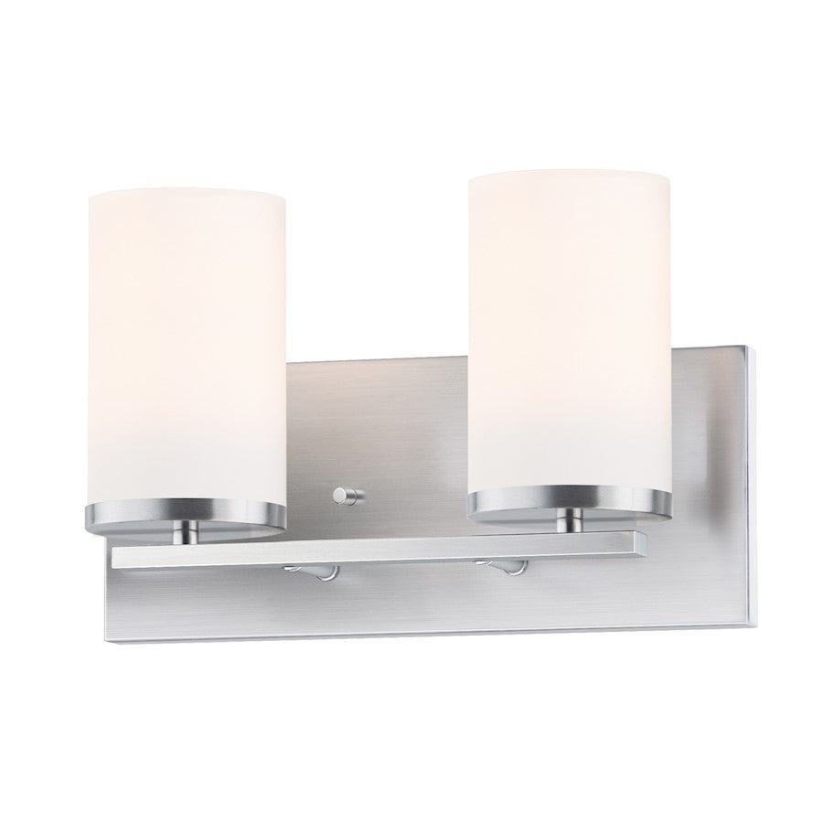 Maxim Lighting Lateral 2 Light Bath Vanity, Satin Nickel - 10282SWSN