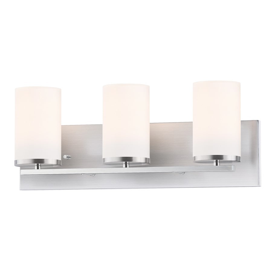 Maxim Lighting Lateral 3 Light Bath Vanity, Satin Nickel - 10283SWSN