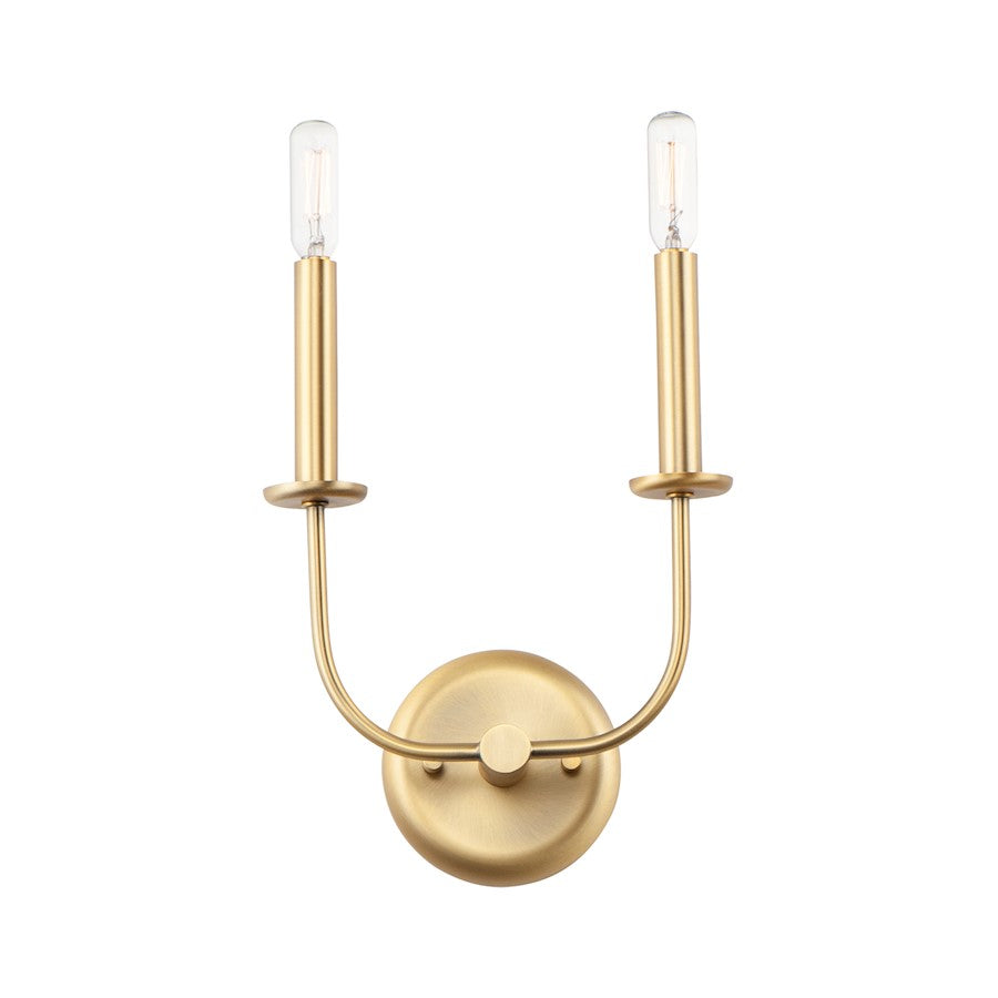 Maxim Lighting Wesley 2-Light Wall Sconce, Satin Brass - 10322SBR