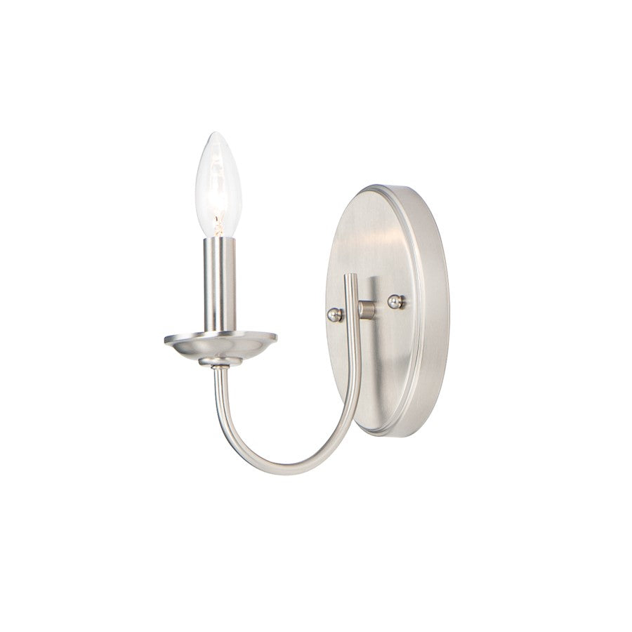 Maxim Lighting Logan 1-Light Wall Sconce in Satin Nickel - 10351SN