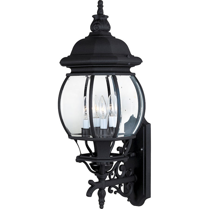 Maxim Lighting Crown Hill 4-Light Outdoor Wall Lantern, Black