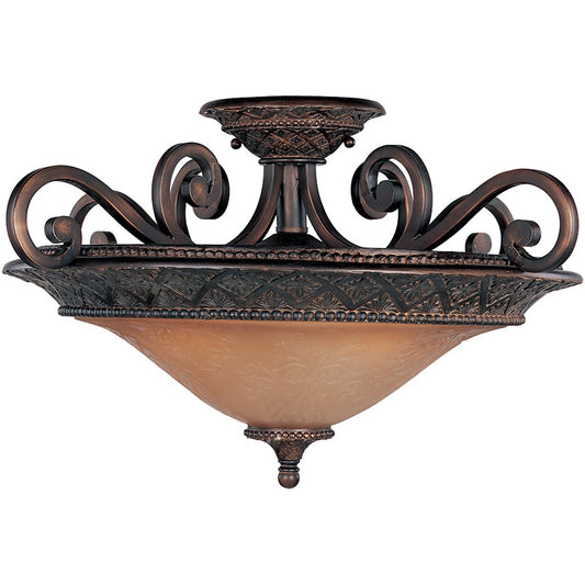 Maxim Symphony 3-Light Semi-Flush Mount, Oil Rubbed Bronze