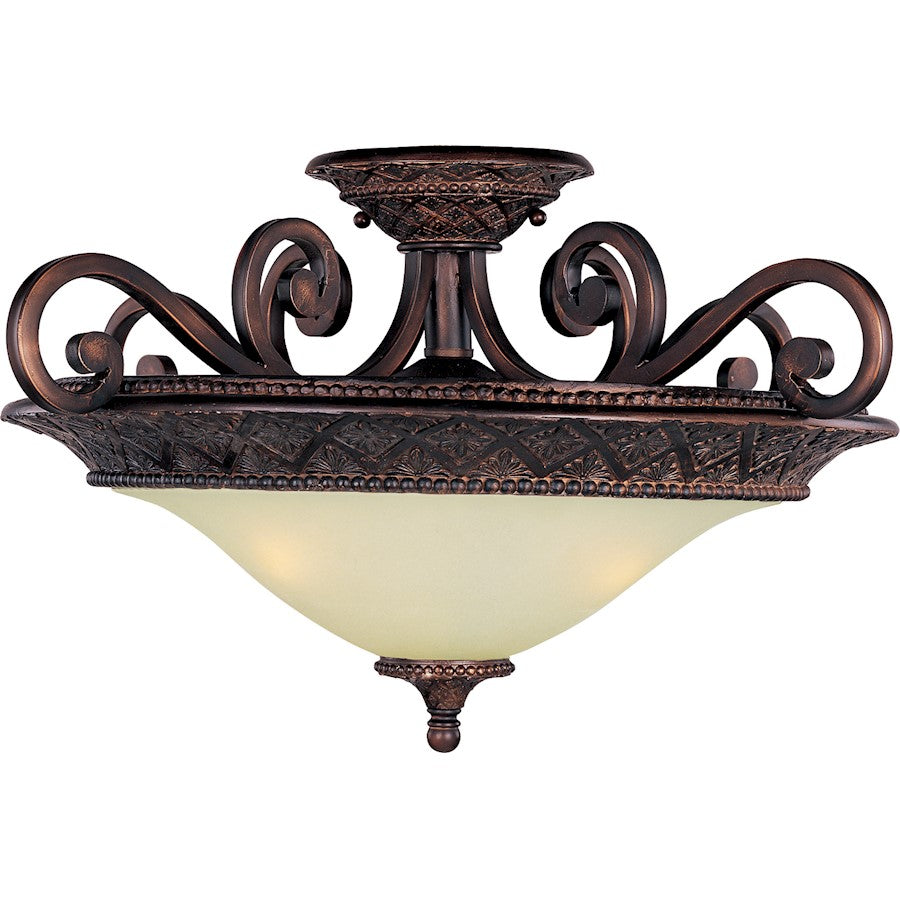 Maxim Symphony 3-Light Semi-Flush Mount, Oil Rubbed Bronze