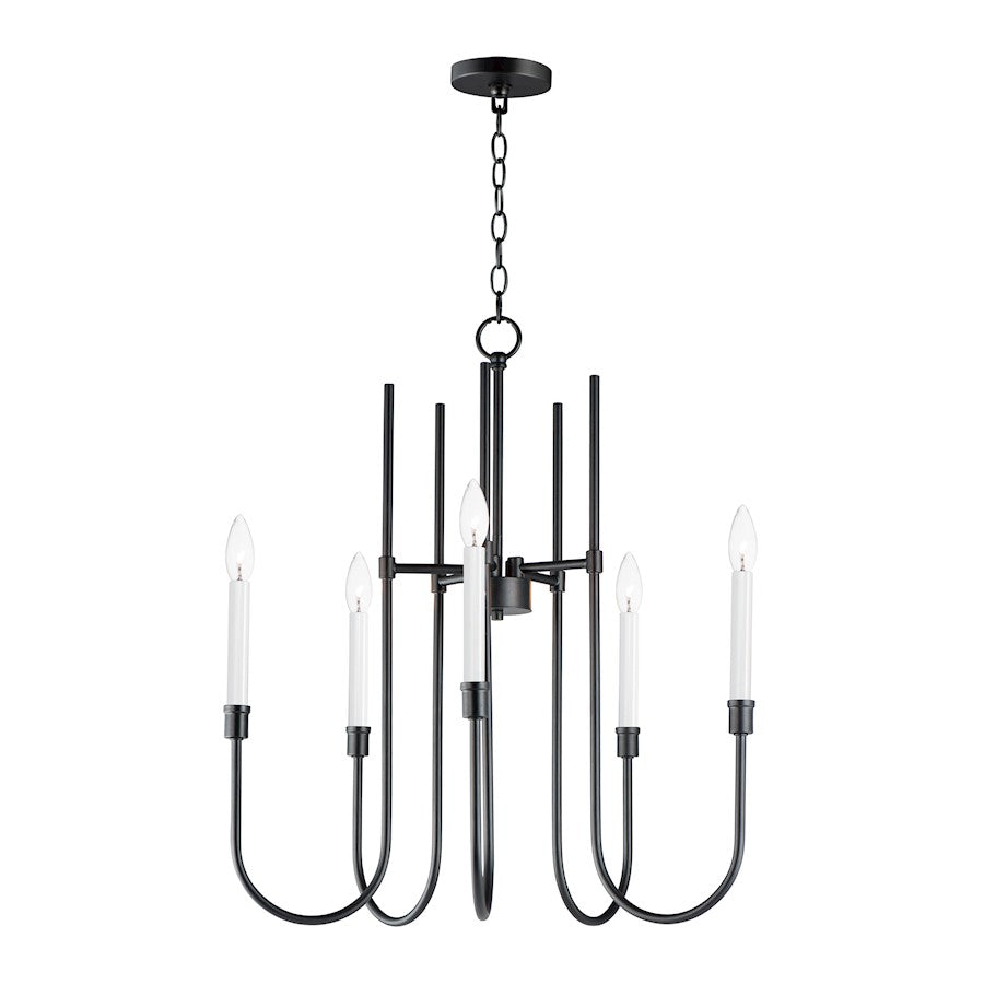 Maxim Lighting Tux 5-Light Chandelier, Black - 11285BK