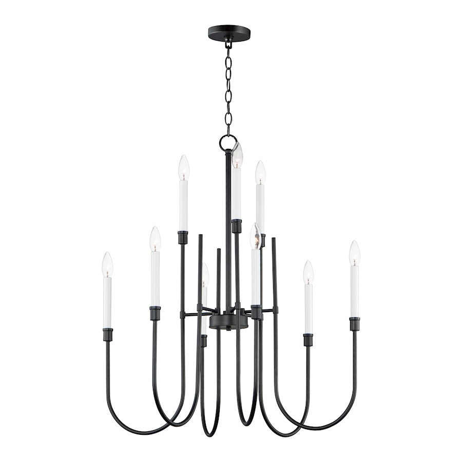 Maxim Lighting Tux 9-Light Chandelier, Black - 11289BK