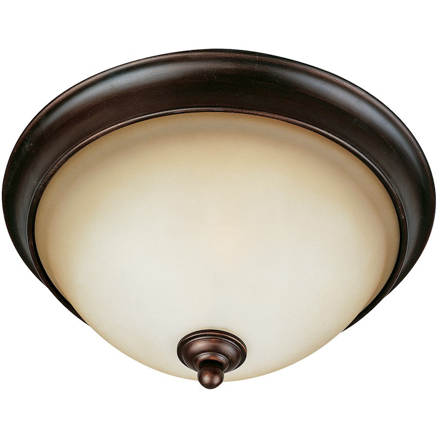 Maxim Bolero 2-Light Flush Mount, Oil Rubbed Bronze