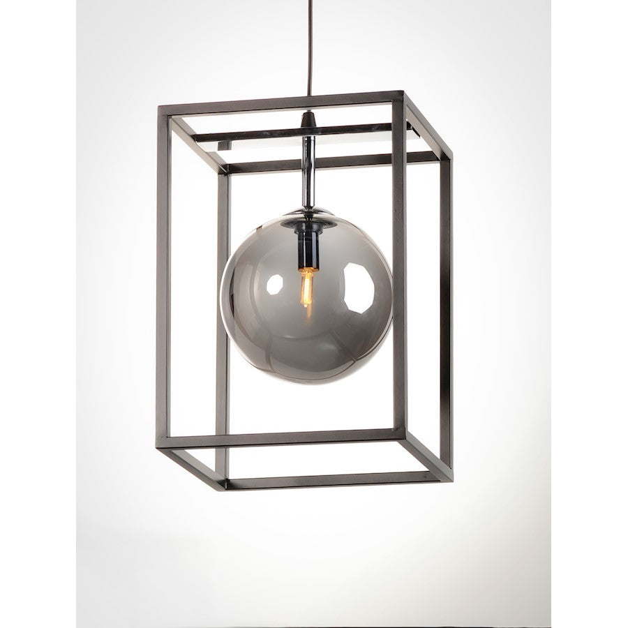 1 Light LED 9" Pendant, BK