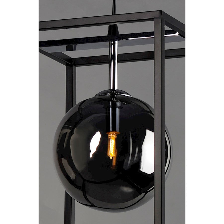 1 Light LED 9" Pendant, BK