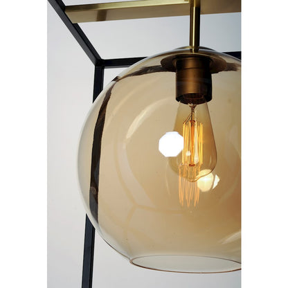 1 Light 15" LED Pendant, BK