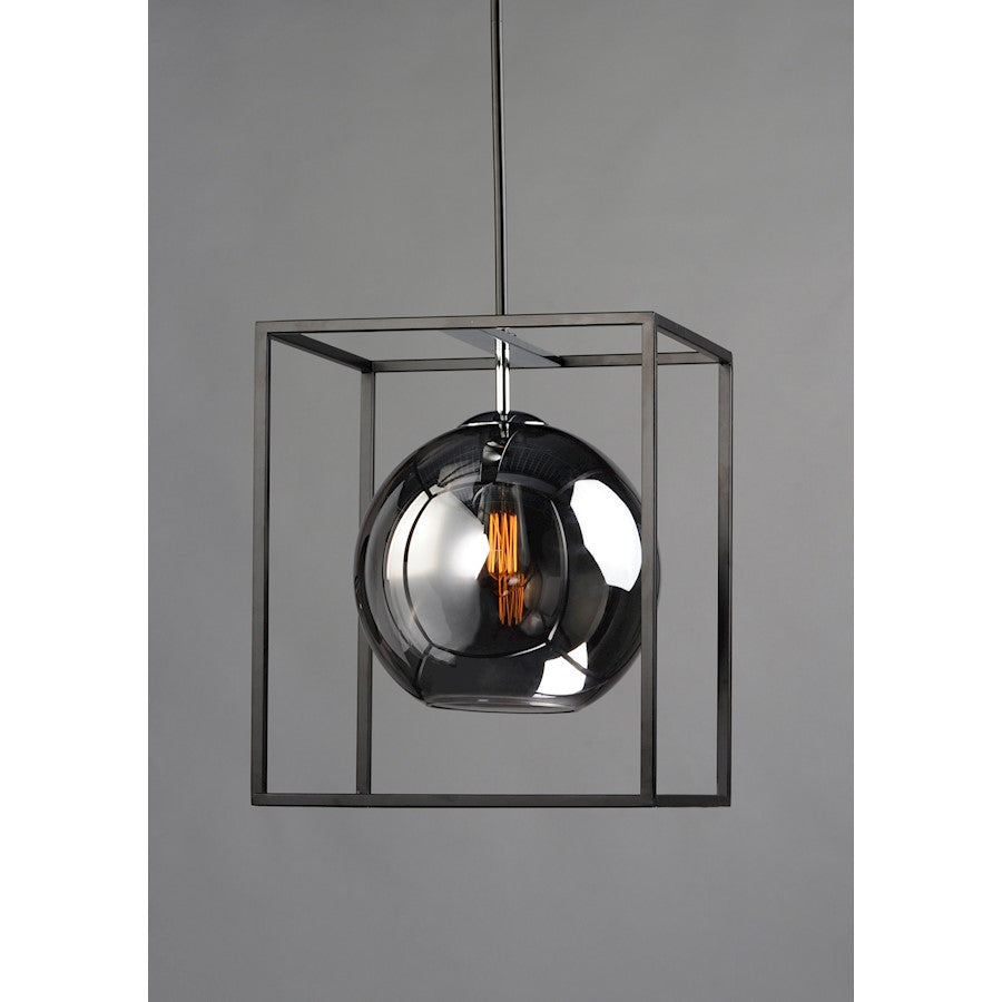 1 Light LED 15" Pendant, BK