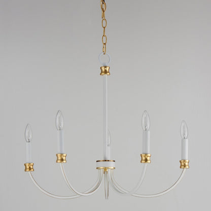 Charlton Chandelier, Weathered White