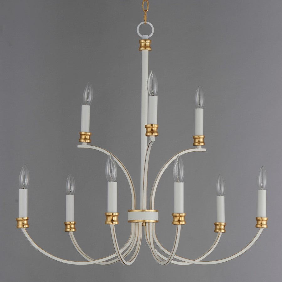 Charlton Chandelier, Weathered White