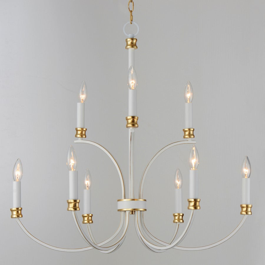 Charlton Chandelier, Weathered White