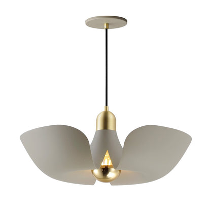 Maxim Lighting Poppy 1 Light 18" Pendant, Silver Gold/Brass - 11392SGSBR