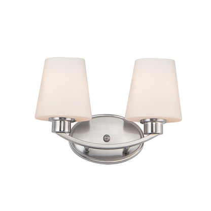 Maxim Lighting Shelter 2-Light Bath Vanity in Satin Nickel - 11832SWSN