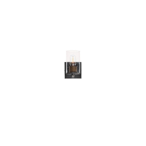 Maxim Lighting Sleek 1-Light Sconce, Antique Brass/Black/Seedy - 11841CDABBK