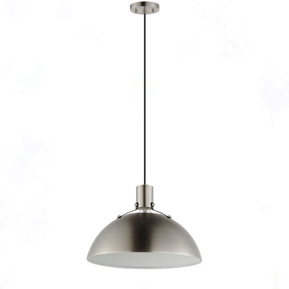 Maxim Lighting Dawn 1 Light 12.5" Pendant, Satin Nickel - 12042SN