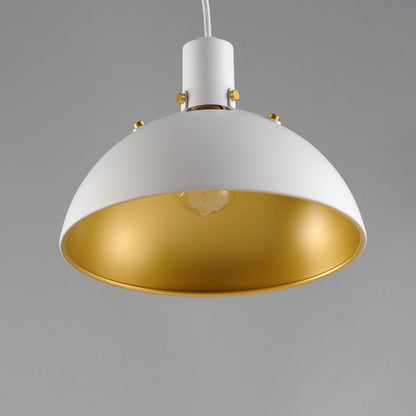 1 Light Single Pendant, White