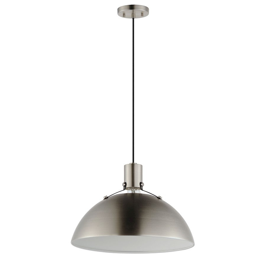 Maxim Lighting Dawn 1 Light 15.5" Pendant, Satin Nickel - 12045SN