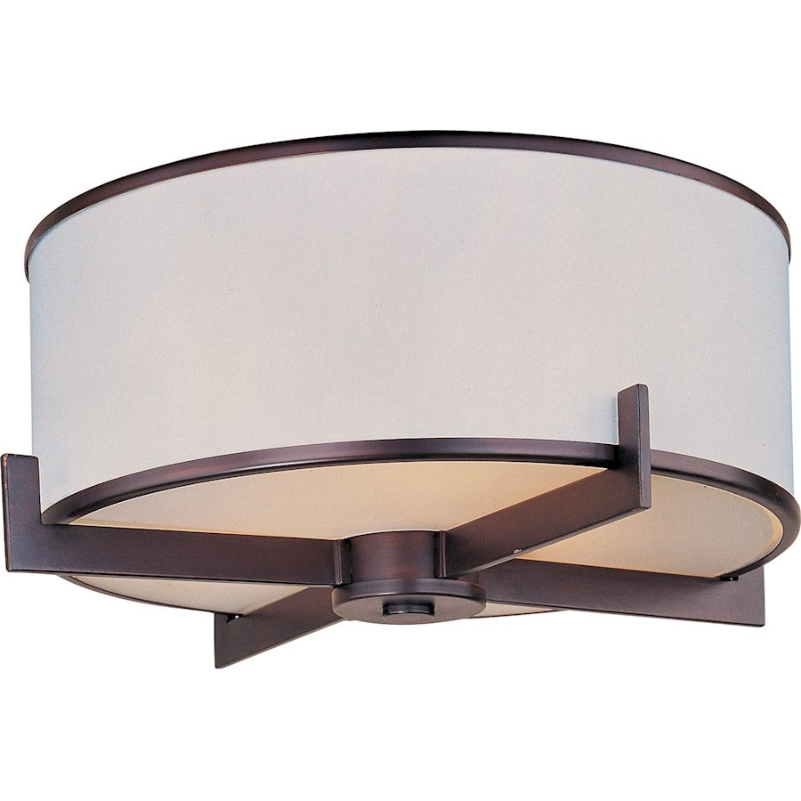 Maxim Nexus 3-Light Flush Mount, Oil Rubbed Bronze