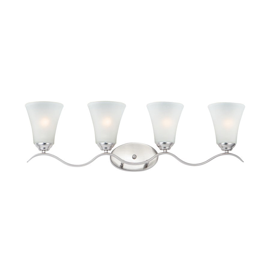 Maxim Lighting Vital 4-Light Bath Vanity in Satin Nickel - 12084FTSN