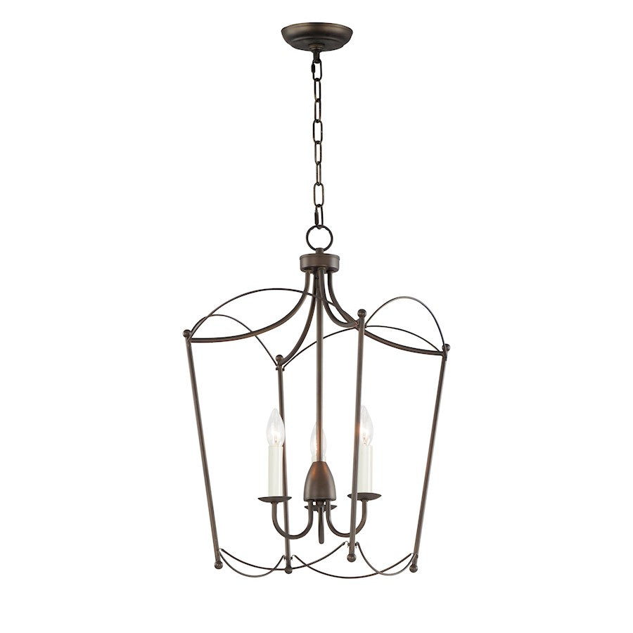 Maxim Lighting Plumette 3-Light Pendant, Chestnut Bronze - 12163CHB