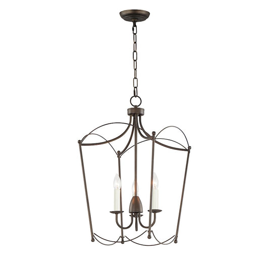 Maxim Lighting Plumette 3-Light Pendant, Chestnut Bronze - 12163CHB