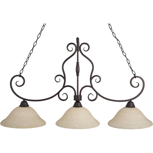 3 Light Pendant, Oil Rubbed Bronze