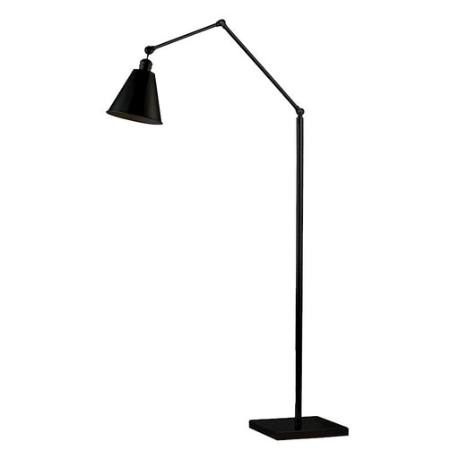Maxim Lighting Library 1 Light Floor Lamp, Black - 12228BK
