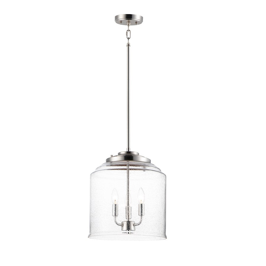 Maxim Lighting Acadia 3-Light Pendant in Satin Nickel - 12273CDSN