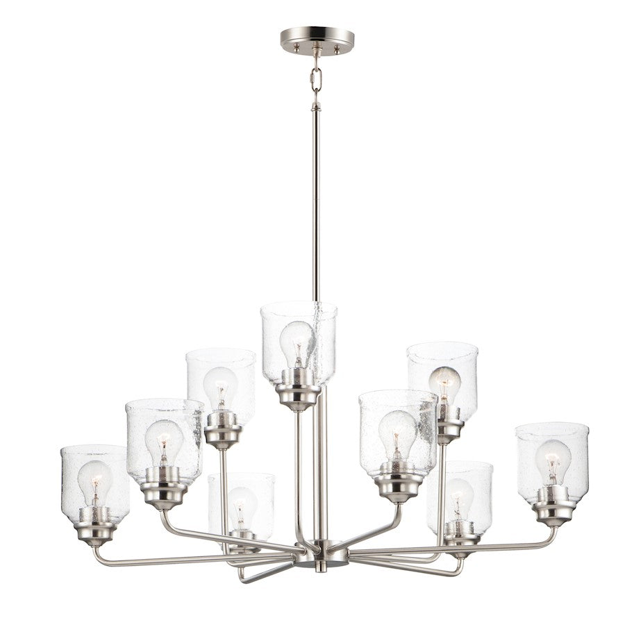 Maxim Lighting Acadia 9-Light Chandelier in Satin Nickel - 12277CDSN