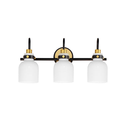 Maxim Lighting Milk 3 Light Bath Vanity, Satin Brass/White - 12333WTBKSBR