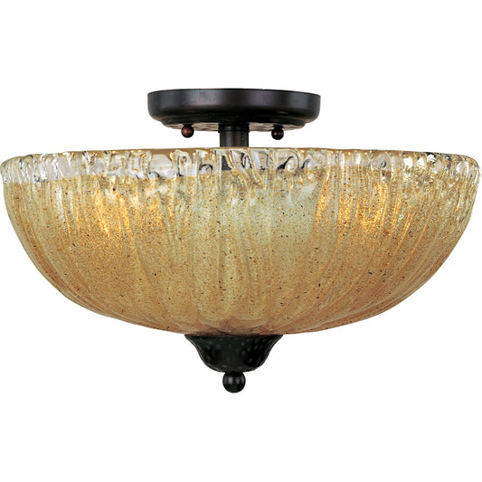 Maxim Barcelona 3-Light Semi-Flush Mount, Oil Rubbed Bronze