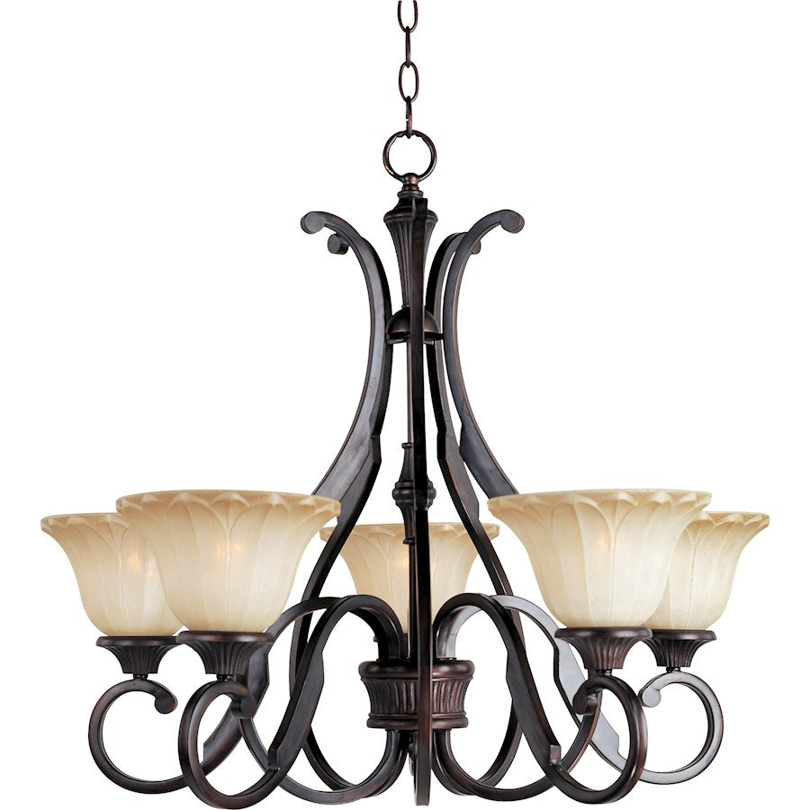 5 Light Chandelier, Oil Rubbed Bronze