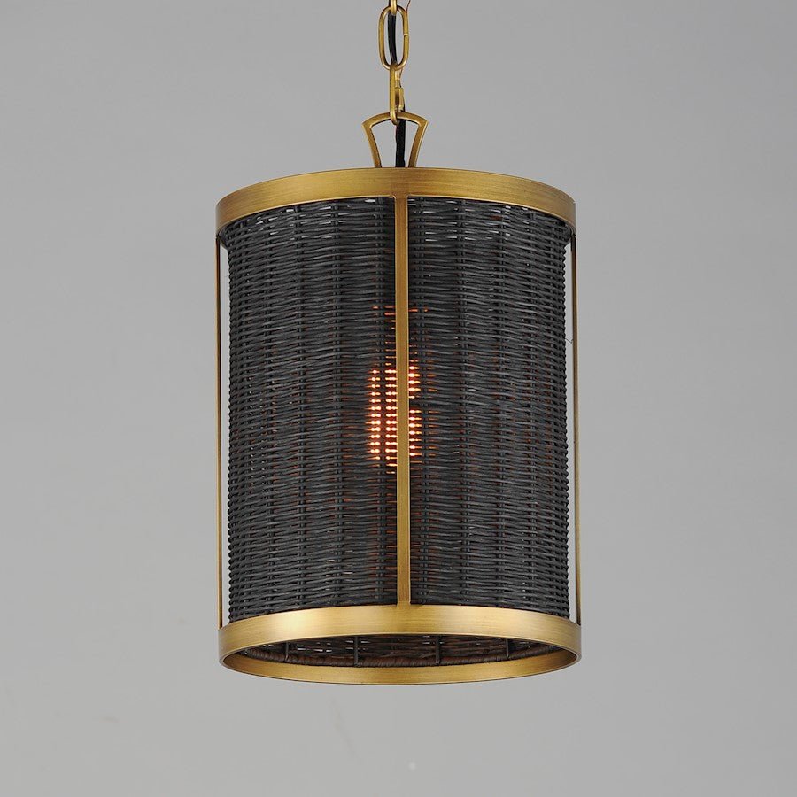 1 Light Pendant, Natural Aged Brass