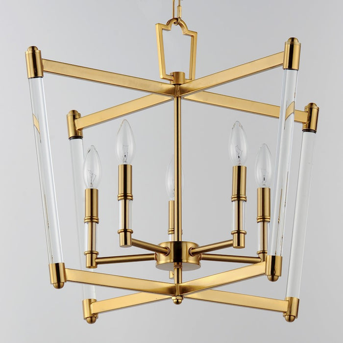 Maxim Lighting Lucent 5 Light Chandelier, Heritage/Clear