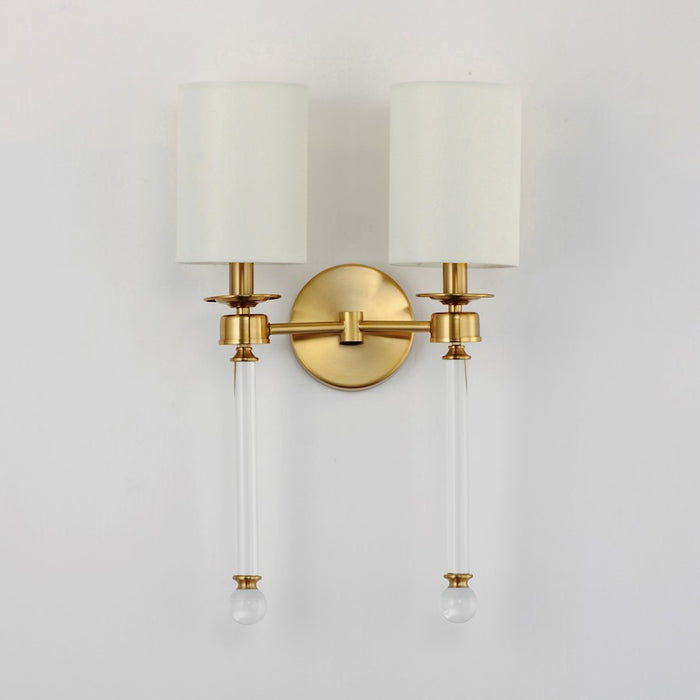 Maxim Lighting Lucent Wall Sconce, Heritage/Clear