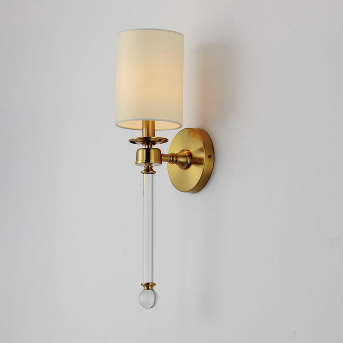 Maxim Lighting Lucent Wall Sconce, Heritage/Clear