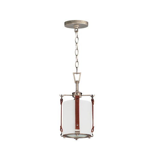 Maxim Lighting Sausalito 1 Light Small Pendant, Zinc/BR/Frosted - 16132FTWZBSD