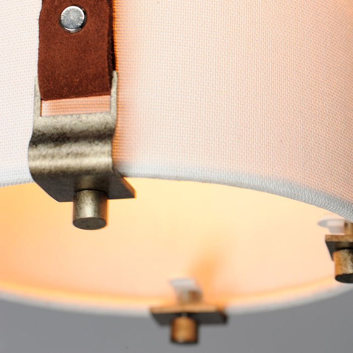 Maxim Lighting Sausalito 1 Light Pendant, Zinc/Brown/Frosted