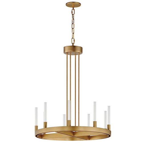 Maxim Lighting Ovation 9 Light Chandelier, Gold/Clear Ribbed - 16162CRGLD