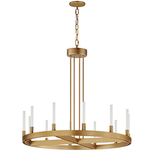 Maxim Lighting Ovation 12 Light Chandelier, Gold/Clear Ribbed - 16164CRGLD