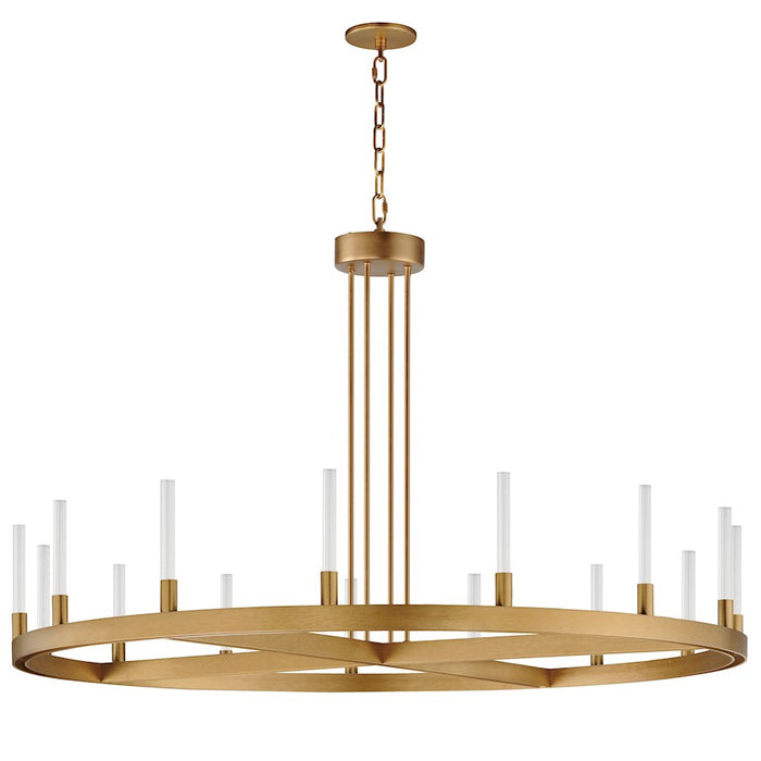 Maxim Lighting Ovation 15 Light Chandelier, Gold/Clear Ribbed - 16168CRGLD