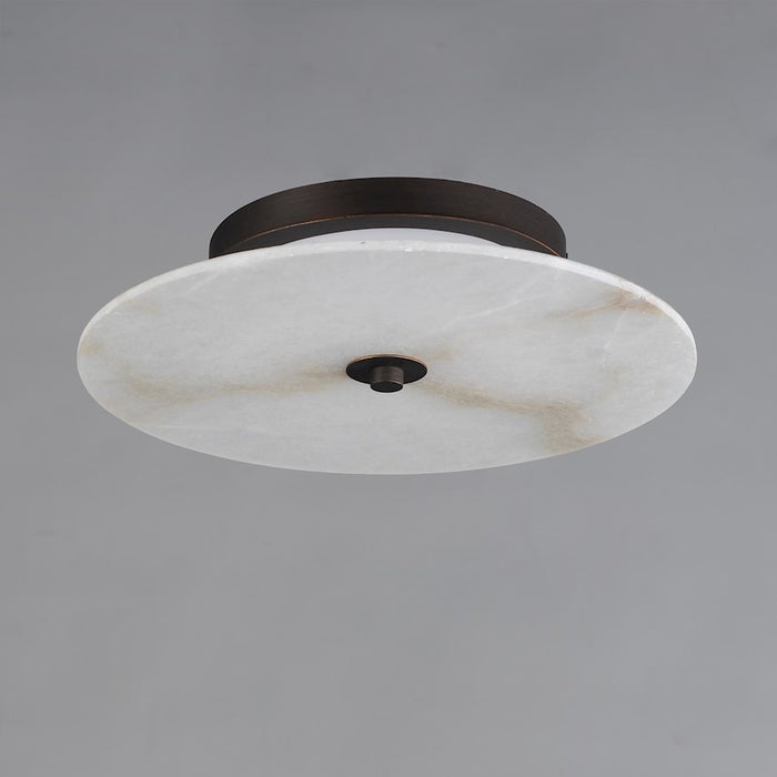 Maxim Lighting Quarry 1Lt 16" LED Sconce/Flush, Bronze/Alabaster