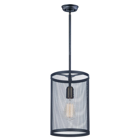 1 Light Pendant, Black/Brass