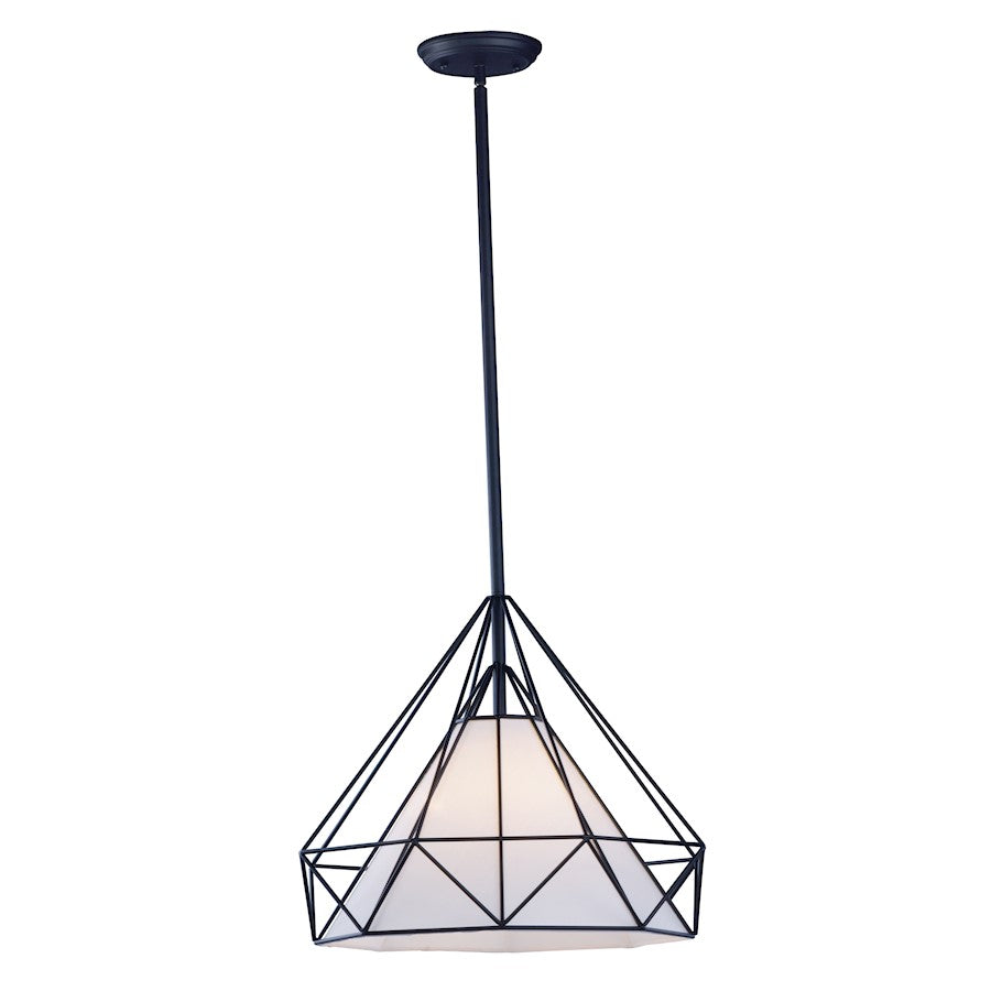 1 Light Pendant, Black