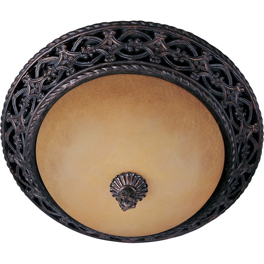 Maxim Portofino 3-Light Flush Mount, Oil Rubbed Bronze