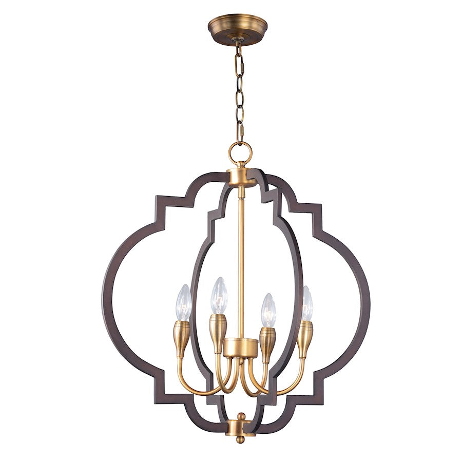 Crest Chandelier, Bronze