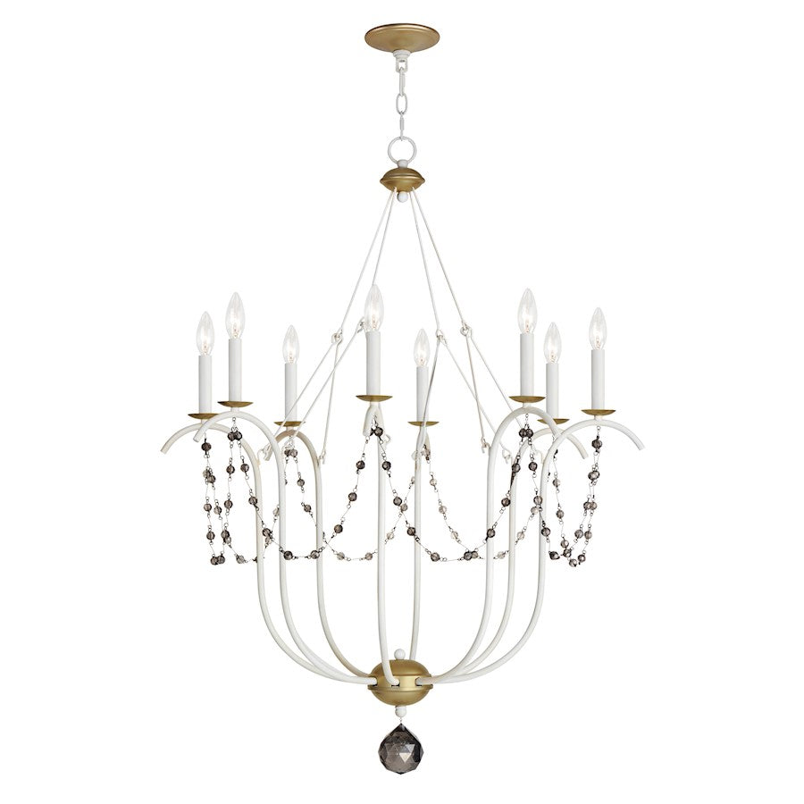 Maxim Lighting Formosa 8 Light Chandelier, Ecru/Venetian Gold - 20488ECVG